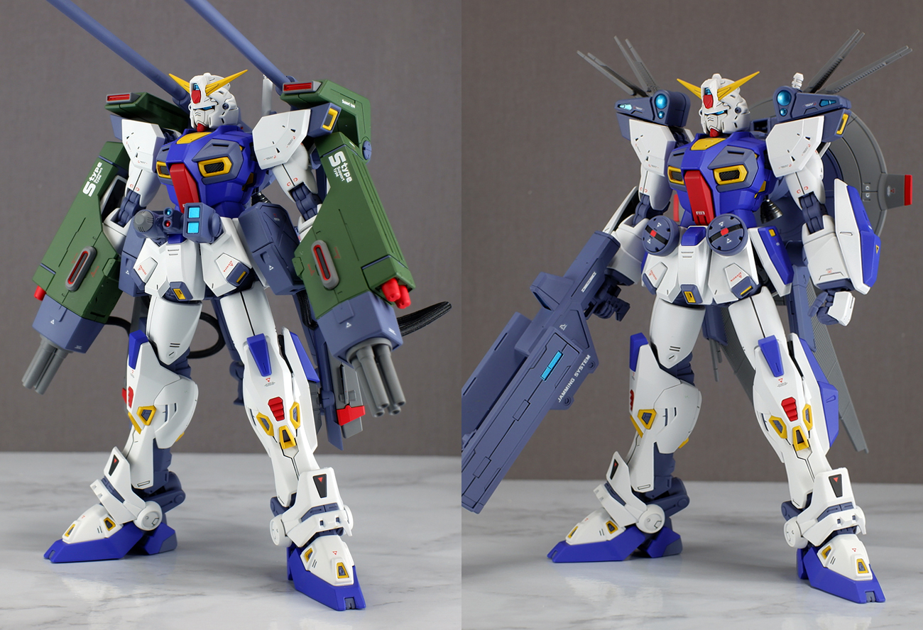 MG ガンダムF90 ミッションパック Eタイプ&Sタイプ 完成品