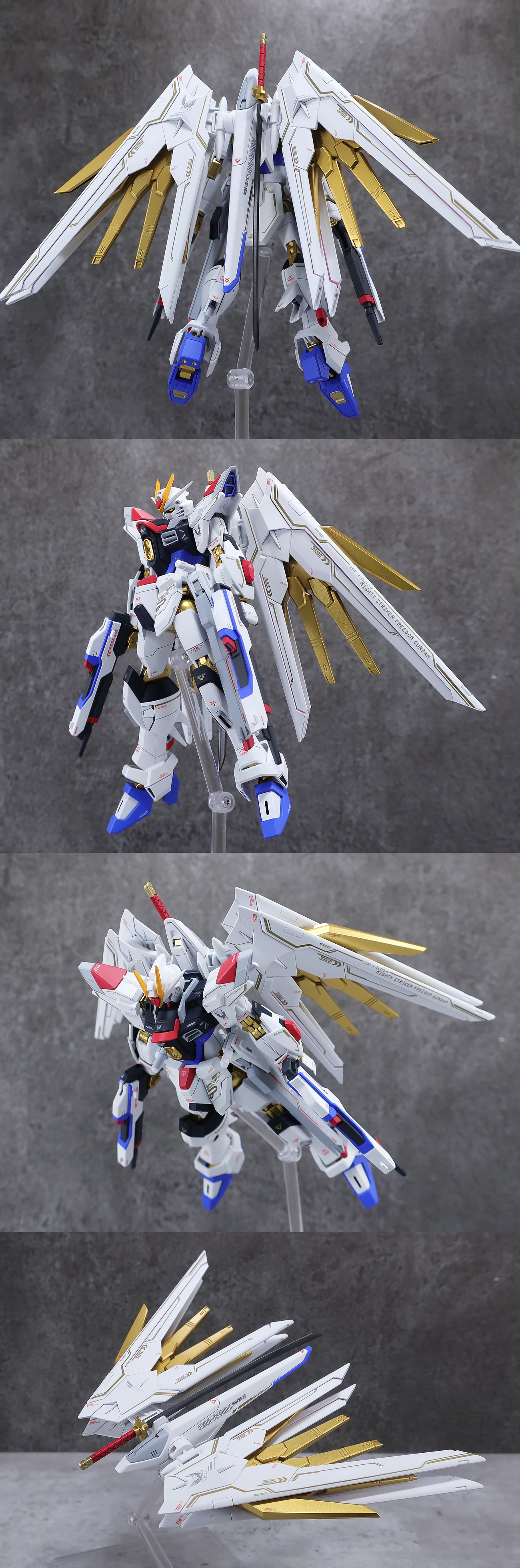 HGCE 1/144 マイティーストライクフリーダムガンダム/ストライクフリーダムガンダム弐式 [コンバーチブル仕様] 小改修塗装済み完成品 (HG)