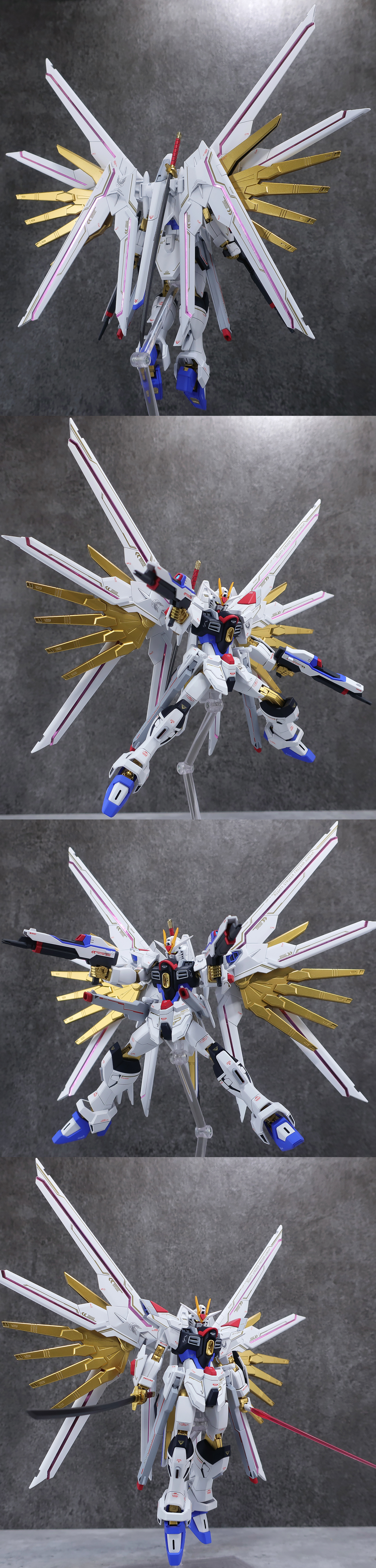 HGCE 1/144 マイティーストライクフリーダムガンダム/ストライクフリーダムガンダム弐式 [コンバーチブル仕様] 小改修塗装済み完成品 (HG)