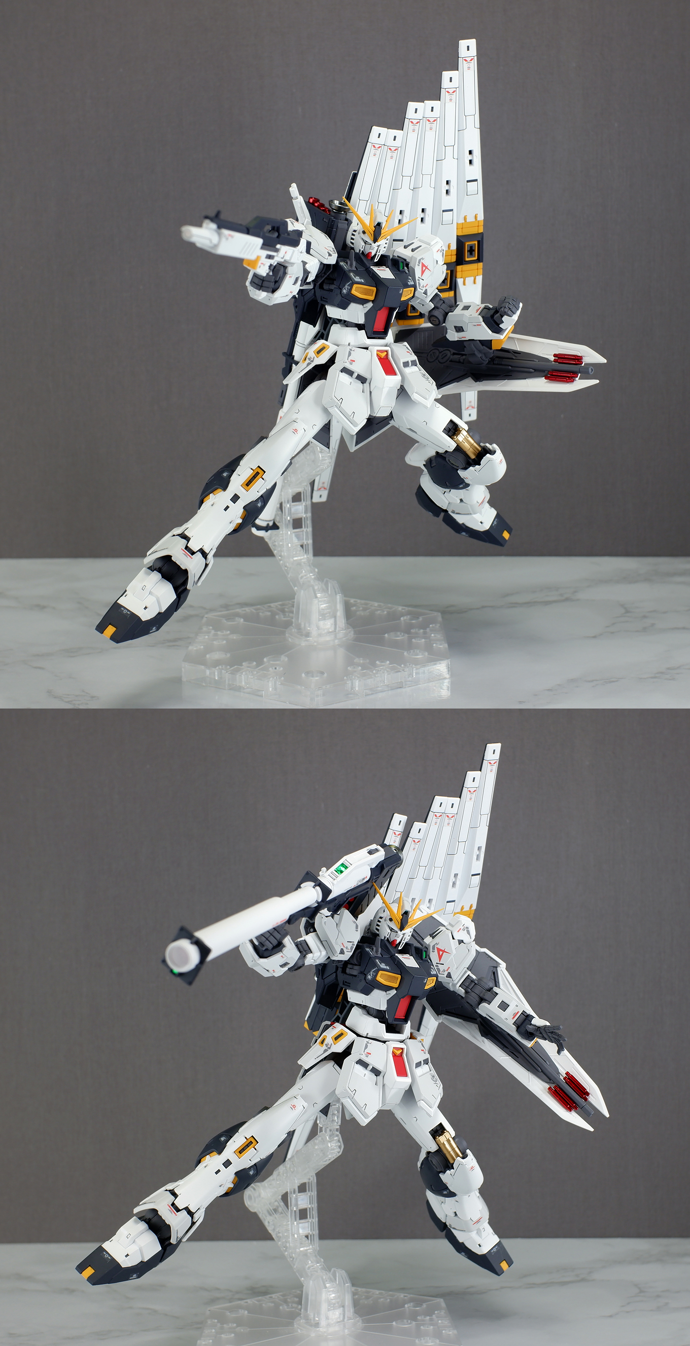 クリア チップ RG νガンダム 塗装済 完成品 カード ラボ 京都